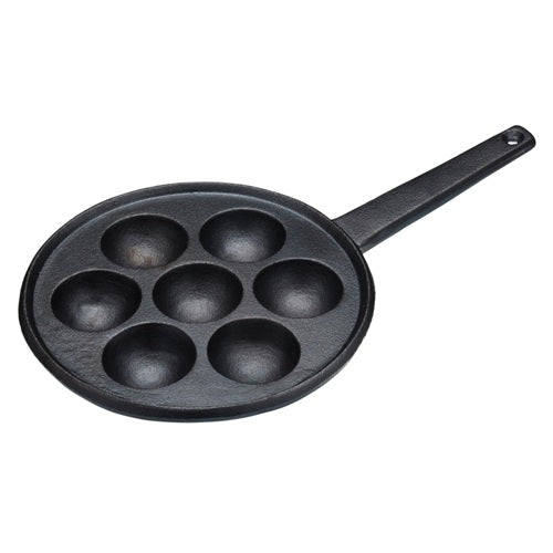 KitchenCraft Cast Iron Danish Pancake Pan (766k)