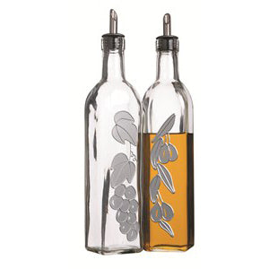 Italian Glass Oil & Vinegar Set, 500ml (k94d)
