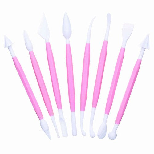 Kitchencraft Modelling & Garnishing Icing Tool Set, 8 Piece