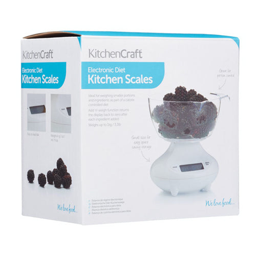 KitchenCraft Electronic Diet Kitchen Scales (k96e)