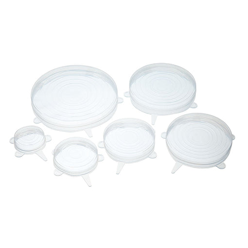 Stretchable Reusable Silicone Lids, Set Of 6 (kpc8)
