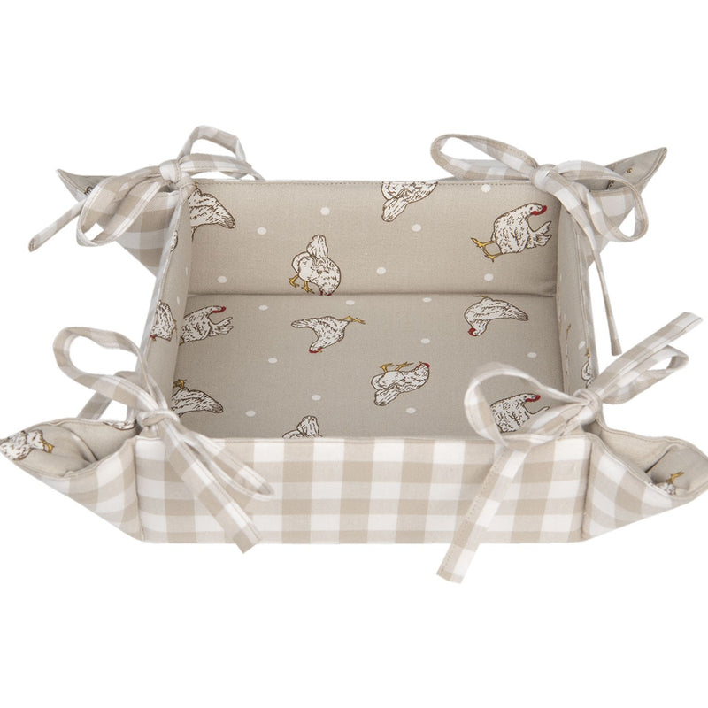 Reversible Cotton Bread & Napkin Basket (47N)
