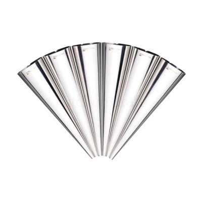 Stainless Steel Cream Horn Moulds, Set Of 6