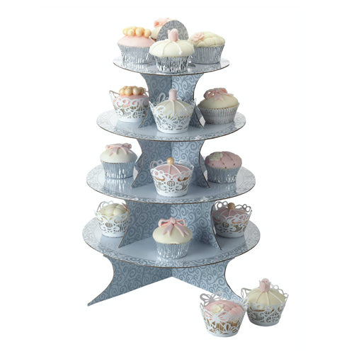 4 Tier Fold Up Card Cupcake Stand (K853)