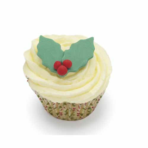 Fondant Cutters, Set Of 3, Holly (k77d)