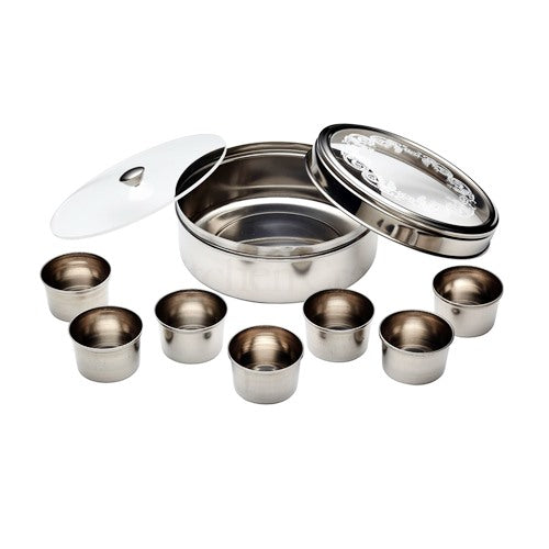 Indian Stainless Steel Masala Dabba (k18d)