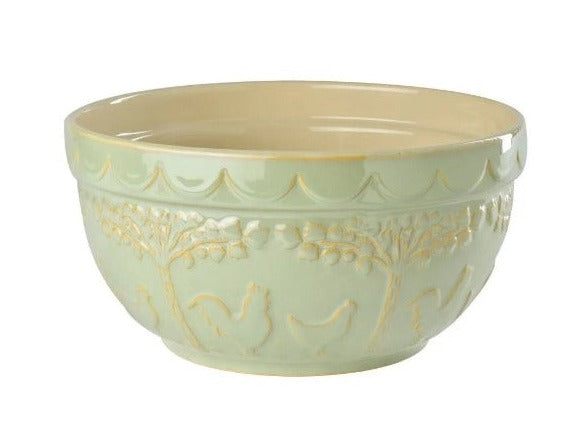 The Pantry Ceramic Mixing Bowl, Sage Green, 27cm