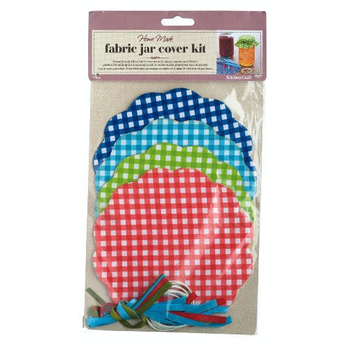 gingham jar covers for jam and chutney