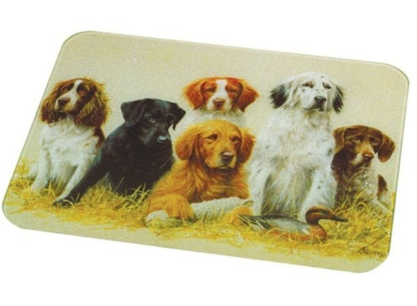 Glass Worktop Saver, Dogs, Large (ed42)