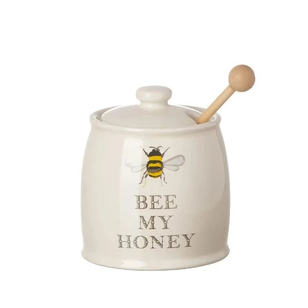 Bee Honey Pot & Dipper