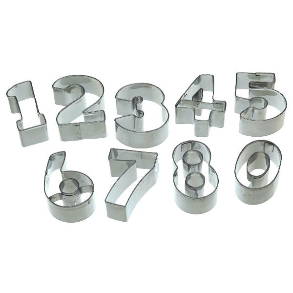 Number Cookie Cutters, Set of 9