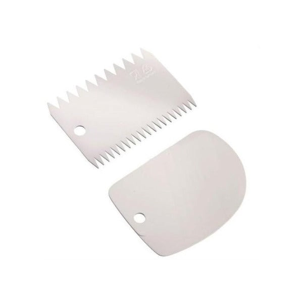 Dough Scraper & Serrated Garnishing Comb, Set Of 2 (E085)