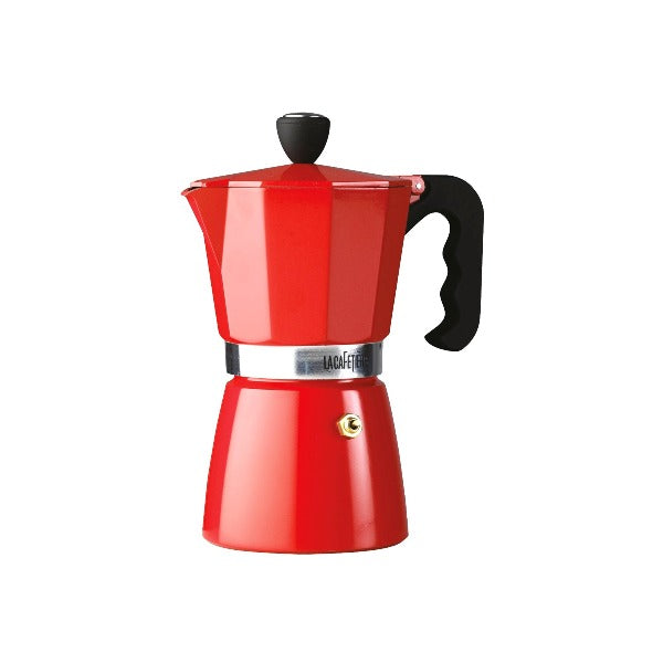 La Cafetiere Classic Espresso Maker, Red, 3 Cup