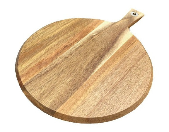 Natural Elements Round Wooden Serving Board, 30cm (k80m)