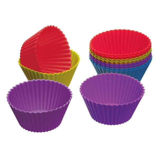 Colourworks Silicone Cupcake Cases, 12 Pack (kc11w)
