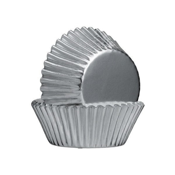 Culpitt Foil Cupcake & Muffin Cases, 50 Cases, Silver (cu94)