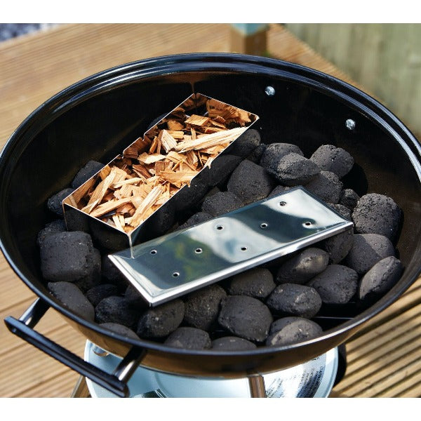 Kitchencraft Stainless Steel BBQ Smoking Box, 22cm