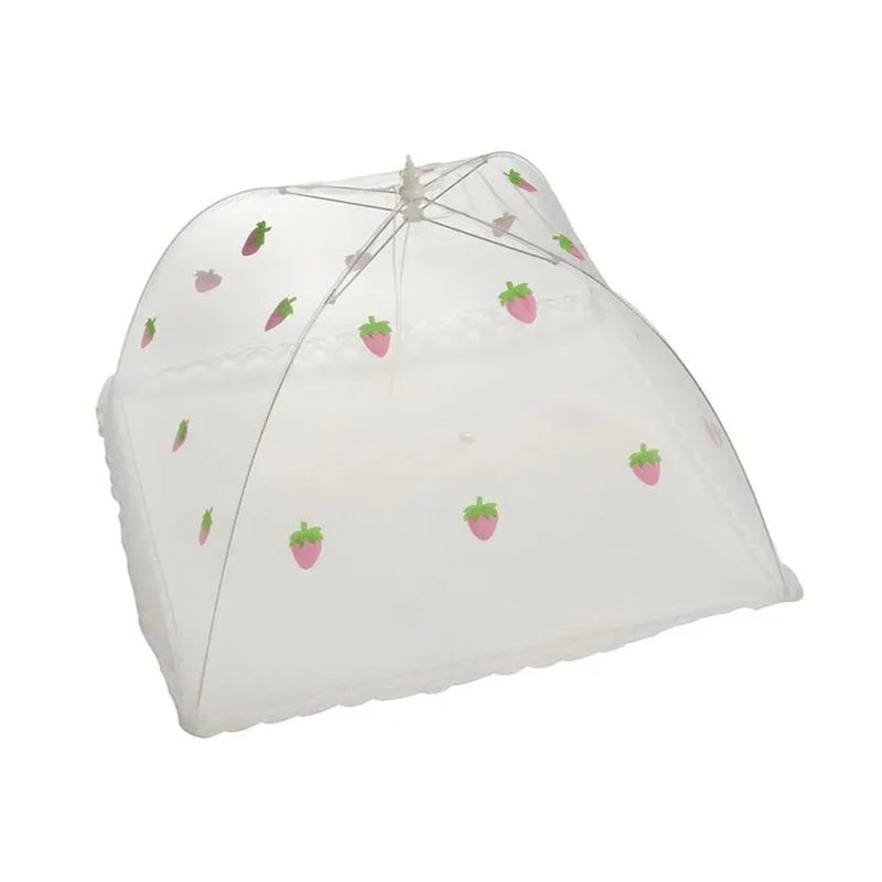 Umbrella Food Cover, 30cm, Strawberry