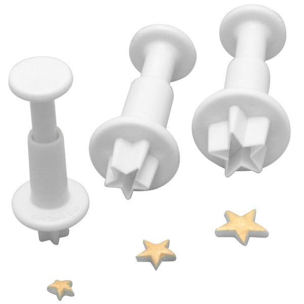 Tala Star Plunger Fondant Cutters, Set Of 3 (ge63)