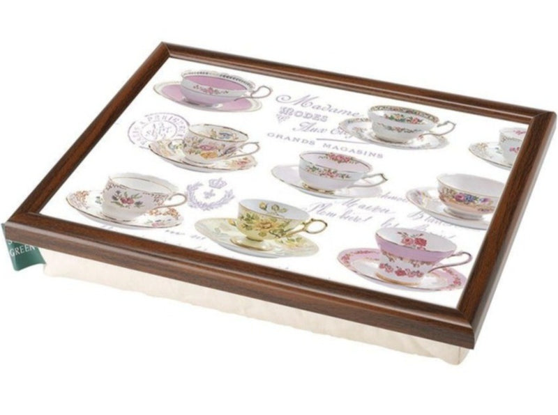 Premium Cushioned Lap Tray, Tea Cup (ed50)